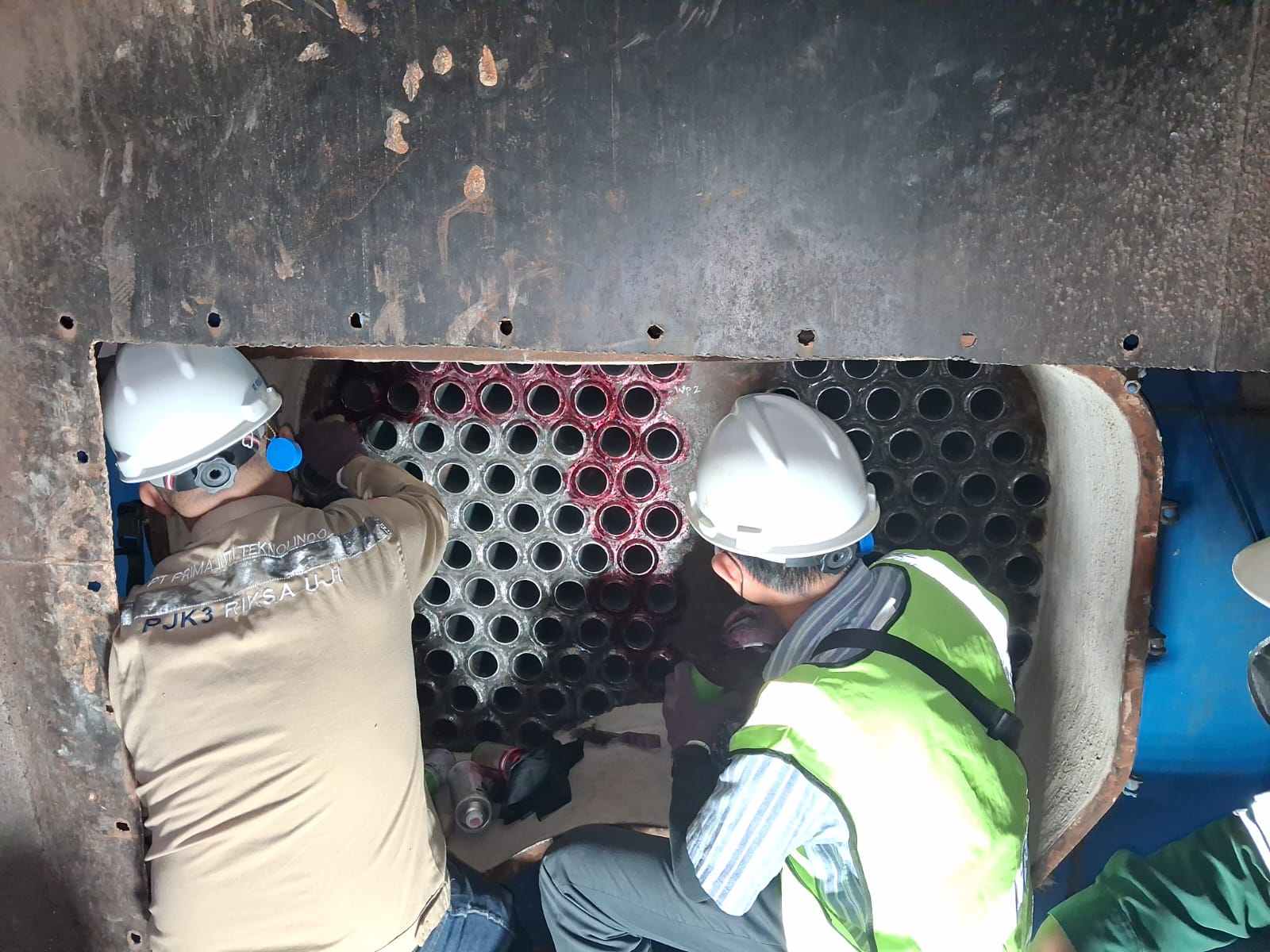 Progress Pekerjaan Re-tubing Boiler